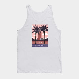 Orlando, USA. Retro travel poster Tank Top